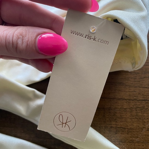 NWT ris-k shine wrap around bikini cream L - Picture 9 of 11